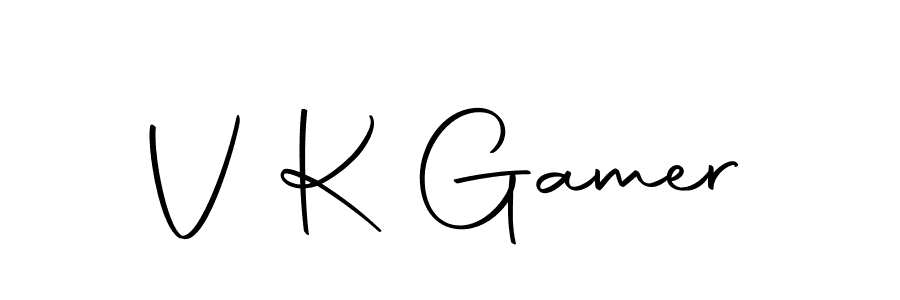The best way (Autography-DOLnW) to make a short signature is to pick only two or three words in your name. The name V K Gamer include a total of six letters. For converting this name. V K Gamer signature style 10 images and pictures png