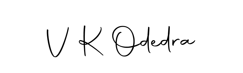 Make a beautiful signature design for name V K Odedra. With this signature (Autography-DOLnW) style, you can create a handwritten signature for free. V K Odedra signature style 10 images and pictures png