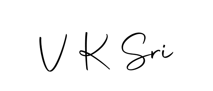 You should practise on your own different ways (Autography-DOLnW) to write your name (V K Sri) in signature. don't let someone else do it for you. V K Sri signature style 10 images and pictures png
