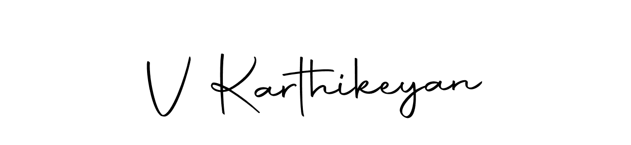 Also we have V Karthikeyan name is the best signature style. Create professional handwritten signature collection using Autography-DOLnW autograph style. V Karthikeyan signature style 10 images and pictures png