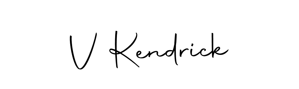 Create a beautiful signature design for name V Kendrick. With this signature (Autography-DOLnW) fonts, you can make a handwritten signature for free. V Kendrick signature style 10 images and pictures png