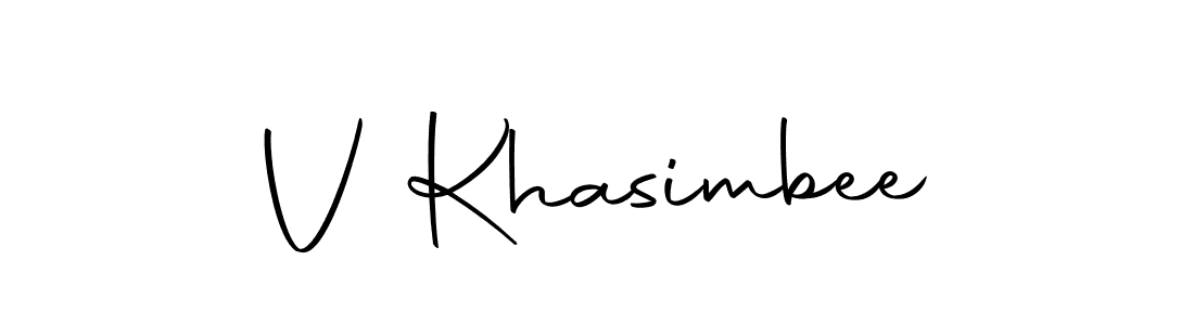 Design your own signature with our free online signature maker. With this signature software, you can create a handwritten (Autography-DOLnW) signature for name V Khasimbee. V Khasimbee signature style 10 images and pictures png