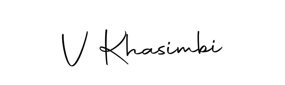 if you are searching for the best signature style for your name V Khasimbi. so please give up your signature search. here we have designed multiple signature styles  using Autography-DOLnW. V Khasimbi signature style 10 images and pictures png