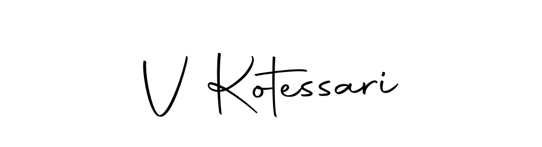 It looks lik you need a new signature style for name V Kotessari. Design unique handwritten (Autography-DOLnW) signature with our free signature maker in just a few clicks. V Kotessari signature style 10 images and pictures png