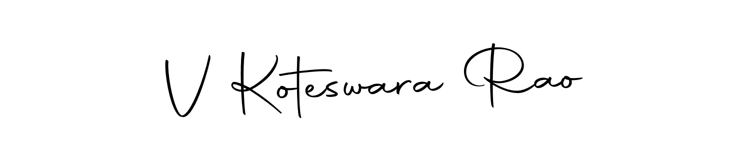 You can use this online signature creator to create a handwritten signature for the name V Koteswara Rao. This is the best online autograph maker. V Koteswara Rao signature style 10 images and pictures png