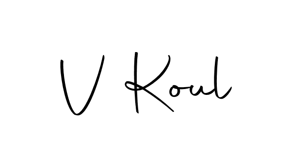 Design your own signature with our free online signature maker. With this signature software, you can create a handwritten (Autography-DOLnW) signature for name V Koul. V Koul signature style 10 images and pictures png