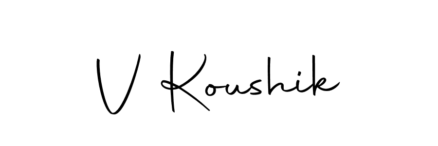 Here are the top 10 professional signature styles for the name V Koushik. These are the best autograph styles you can use for your name. V Koushik signature style 10 images and pictures png