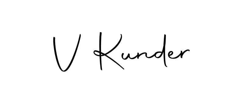 You can use this online signature creator to create a handwritten signature for the name V Kunder. This is the best online autograph maker. V Kunder signature style 10 images and pictures png