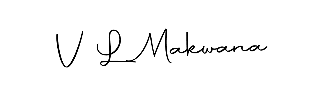 Make a beautiful signature design for name V L Makwana. Use this online signature maker to create a handwritten signature for free. V L Makwana signature style 10 images and pictures png