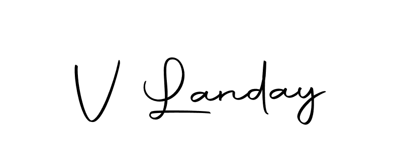 You can use this online signature creator to create a handwritten signature for the name V Landay. This is the best online autograph maker. V Landay signature style 10 images and pictures png