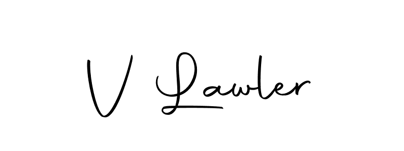 Design your own signature with our free online signature maker. With this signature software, you can create a handwritten (Autography-DOLnW) signature for name V Lawler. V Lawler signature style 10 images and pictures png