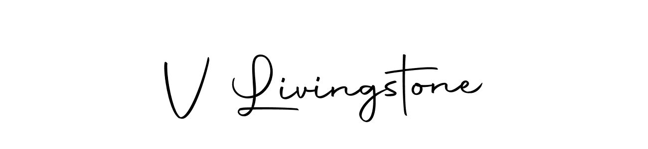 Similarly Autography-DOLnW is the best handwritten signature design. Signature creator online .You can use it as an online autograph creator for name V Livingstone. V Livingstone signature style 10 images and pictures png