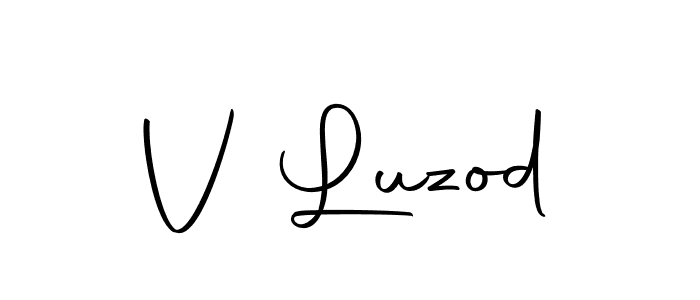 Use a signature maker to create a handwritten signature online. With this signature software, you can design (Autography-DOLnW) your own signature for name V Luzod. V Luzod signature style 10 images and pictures png