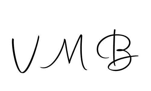 Create a beautiful signature design for name V M B. With this signature (Autography-DOLnW) fonts, you can make a handwritten signature for free. V M B signature style 10 images and pictures png