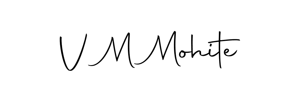 This is the best signature style for the V M Mohite name. Also you like these signature font (Autography-DOLnW). Mix name signature. V M Mohite signature style 10 images and pictures png