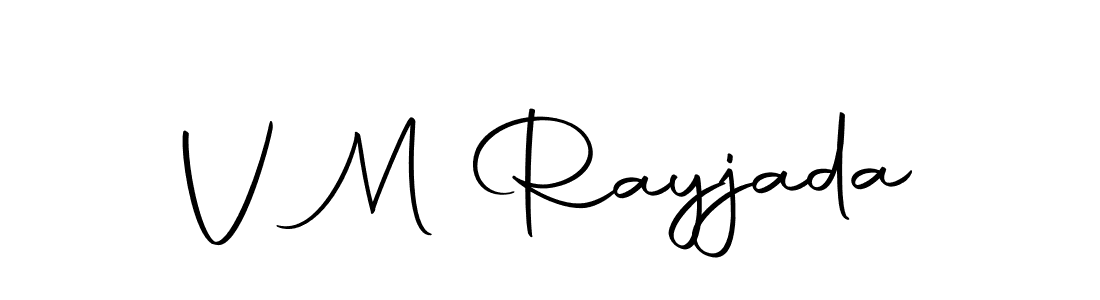 Design your own signature with our free online signature maker. With this signature software, you can create a handwritten (Autography-DOLnW) signature for name V M Rayjada. V M Rayjada signature style 10 images and pictures png