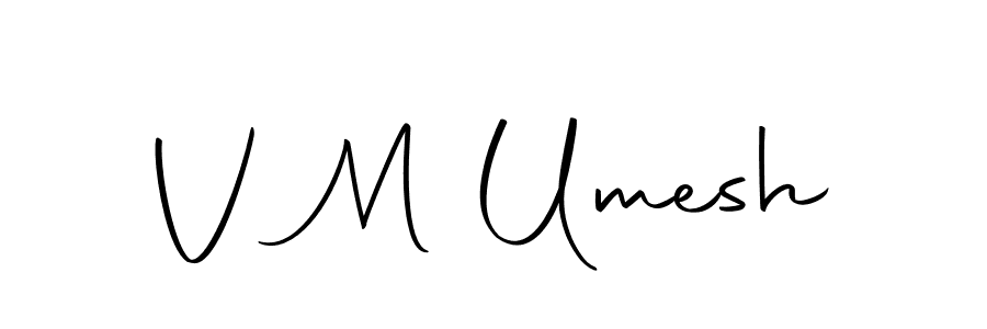 Make a beautiful signature design for name V M Umesh. With this signature (Autography-DOLnW) style, you can create a handwritten signature for free. V M Umesh signature style 10 images and pictures png