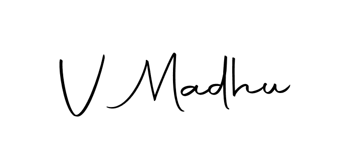 V Madhu stylish signature style. Best Handwritten Sign (Autography-DOLnW) for my name. Handwritten Signature Collection Ideas for my name V Madhu. V Madhu signature style 10 images and pictures png