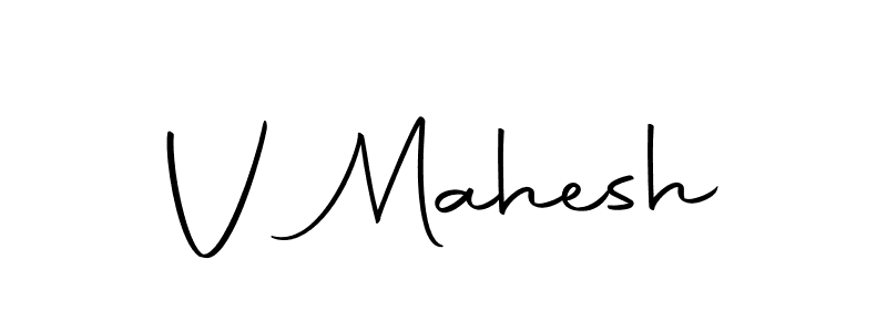 Make a beautiful signature design for name V Mahesh. With this signature (Autography-DOLnW) style, you can create a handwritten signature for free. V Mahesh signature style 10 images and pictures png