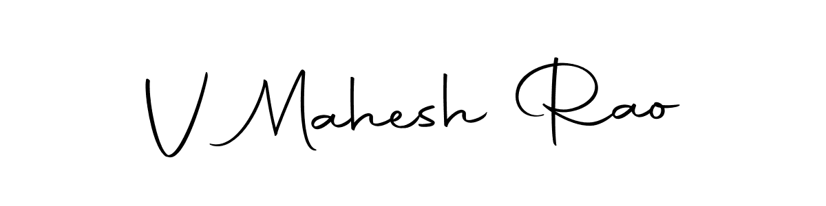 Make a beautiful signature design for name V Mahesh Rao. With this signature (Autography-DOLnW) style, you can create a handwritten signature for free. V Mahesh Rao signature style 10 images and pictures png
