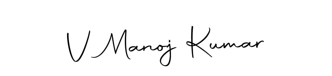 How to make V Manoj Kumar signature? Autography-DOLnW is a professional autograph style. Create handwritten signature for V Manoj Kumar name. V Manoj Kumar signature style 10 images and pictures png