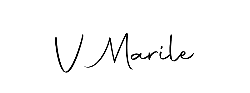 How to make V Marile signature? Autography-DOLnW is a professional autograph style. Create handwritten signature for V Marile name. V Marile signature style 10 images and pictures png