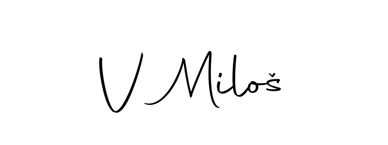 Best and Professional Signature Style for V Miloš. Autography-DOLnW Best Signature Style Collection. V Miloš signature style 10 images and pictures png