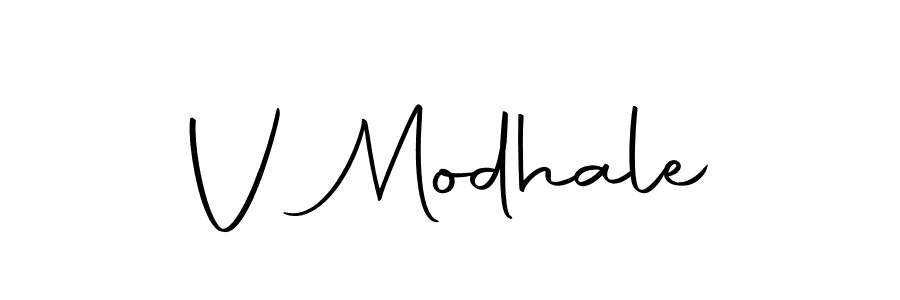 Also we have V Modhale name is the best signature style. Create professional handwritten signature collection using Autography-DOLnW autograph style. V Modhale signature style 10 images and pictures png