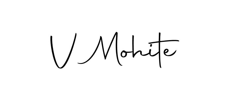 Here are the top 10 professional signature styles for the name V Mohite. These are the best autograph styles you can use for your name. V Mohite signature style 10 images and pictures png