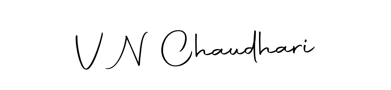 The best way (Autography-DOLnW) to make a short signature is to pick only two or three words in your name. The name V N Chaudhari include a total of six letters. For converting this name. V N Chaudhari signature style 10 images and pictures png