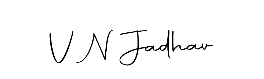 How to make V N Jadhav signature? Autography-DOLnW is a professional autograph style. Create handwritten signature for V N Jadhav name. V N Jadhav signature style 10 images and pictures png