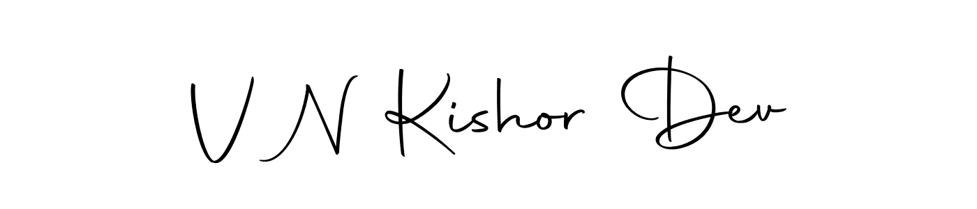 How to make V N Kishor Dev signature? Autography-DOLnW is a professional autograph style. Create handwritten signature for V N Kishor Dev name. V N Kishor Dev signature style 10 images and pictures png
