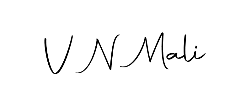 How to make V N Mali name signature. Use Autography-DOLnW style for creating short signs online. This is the latest handwritten sign. V N Mali signature style 10 images and pictures png