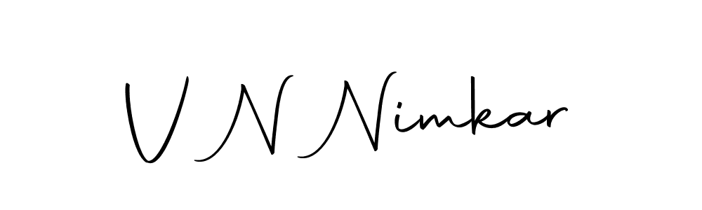 Design your own signature with our free online signature maker. With this signature software, you can create a handwritten (Autography-DOLnW) signature for name V N Nimkar. V N Nimkar signature style 10 images and pictures png