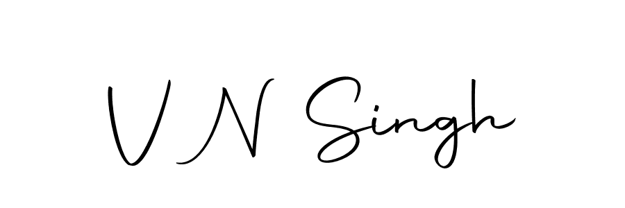 Design your own signature with our free online signature maker. With this signature software, you can create a handwritten (Autography-DOLnW) signature for name V N Singh. V N Singh signature style 10 images and pictures png