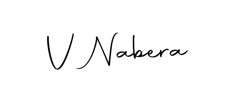 The best way (Autography-DOLnW) to make a short signature is to pick only two or three words in your name. The name V Nabera include a total of six letters. For converting this name. V Nabera signature style 10 images and pictures png