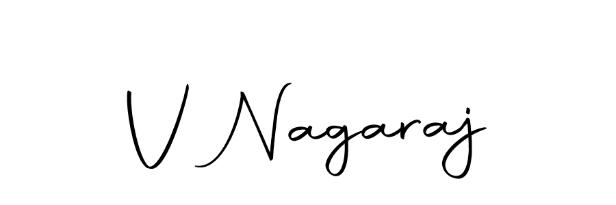 Create a beautiful signature design for name V Nagaraj. With this signature (Autography-DOLnW) fonts, you can make a handwritten signature for free. V Nagaraj signature style 10 images and pictures png