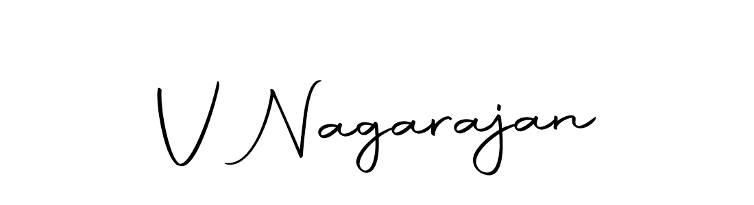 Design your own signature with our free online signature maker. With this signature software, you can create a handwritten (Autography-DOLnW) signature for name V Nagarajan. V Nagarajan signature style 10 images and pictures png
