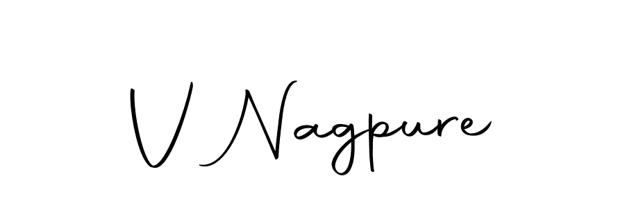 Make a beautiful signature design for name V Nagpure. With this signature (Autography-DOLnW) style, you can create a handwritten signature for free. V Nagpure signature style 10 images and pictures png