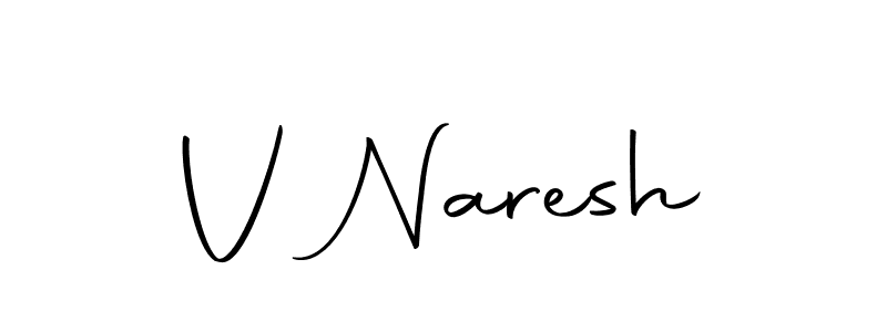 You should practise on your own different ways (Autography-DOLnW) to write your name (V Naresh) in signature. don't let someone else do it for you. V Naresh signature style 10 images and pictures png