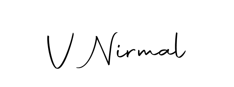 How to Draw V Nirmal signature style? Autography-DOLnW is a latest design signature styles for name V Nirmal. V Nirmal signature style 10 images and pictures png