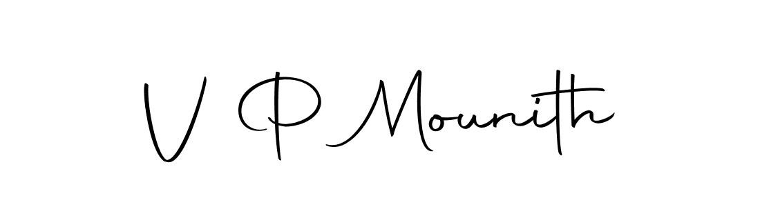 It looks lik you need a new signature style for name V P Mounith. Design unique handwritten (Autography-DOLnW) signature with our free signature maker in just a few clicks. V P Mounith signature style 10 images and pictures png