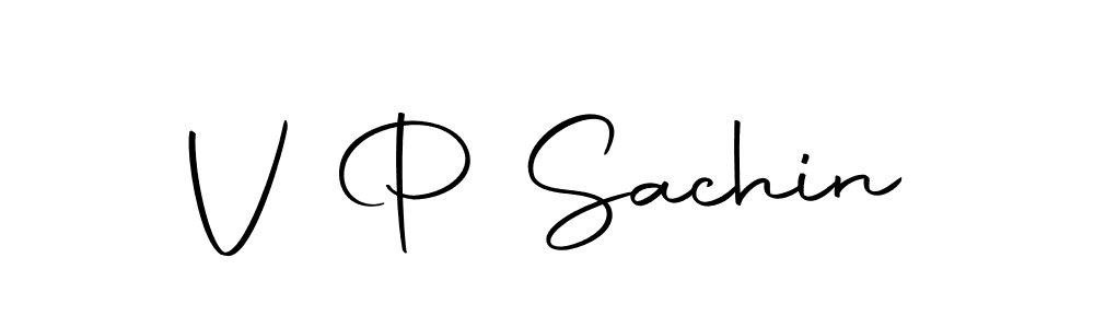 if you are searching for the best signature style for your name V P Sachin. so please give up your signature search. here we have designed multiple signature styles  using Autography-DOLnW. V P Sachin signature style 10 images and pictures png