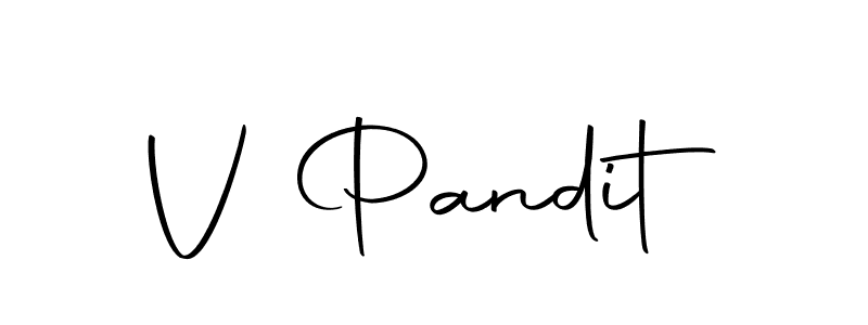 Make a beautiful signature design for name V Pandit. Use this online signature maker to create a handwritten signature for free. V Pandit signature style 10 images and pictures png