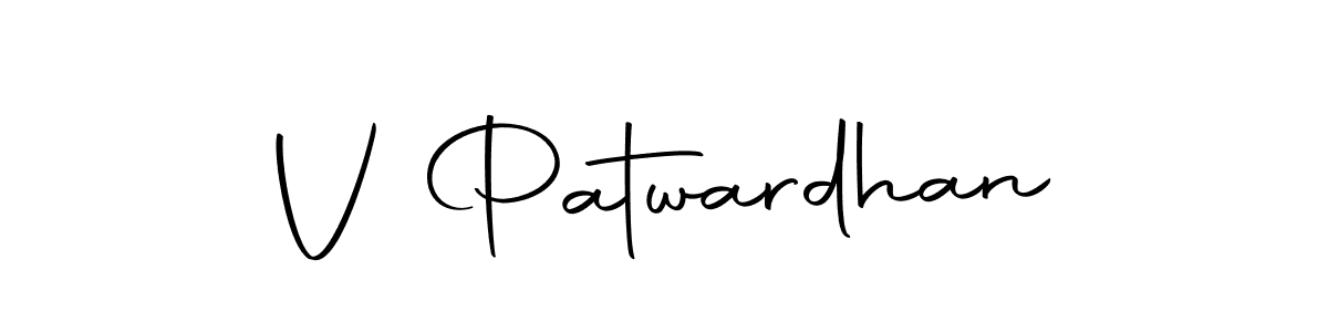 V Patwardhan stylish signature style. Best Handwritten Sign (Autography-DOLnW) for my name. Handwritten Signature Collection Ideas for my name V Patwardhan. V Patwardhan signature style 10 images and pictures png