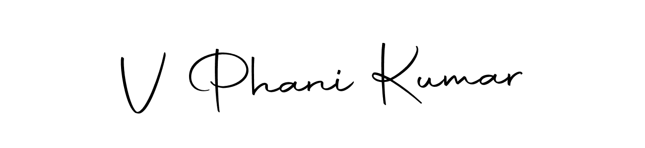 The best way (Autography-DOLnW) to make a short signature is to pick only two or three words in your name. The name V Phani Kumar include a total of six letters. For converting this name. V Phani Kumar signature style 10 images and pictures png