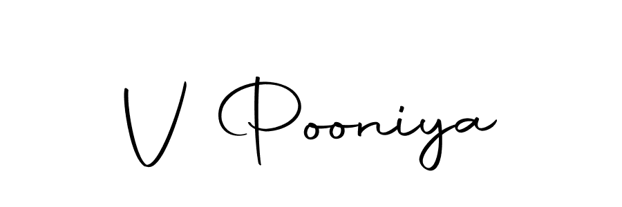 Also we have V Pooniya name is the best signature style. Create professional handwritten signature collection using Autography-DOLnW autograph style. V Pooniya signature style 10 images and pictures png