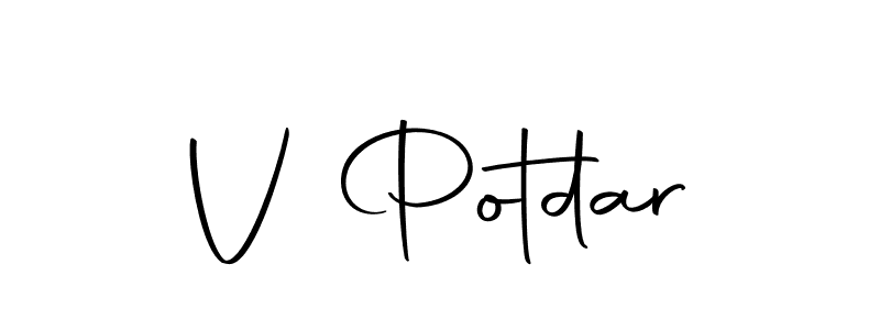 Also we have V Potdar name is the best signature style. Create professional handwritten signature collection using Autography-DOLnW autograph style. V Potdar signature style 10 images and pictures png