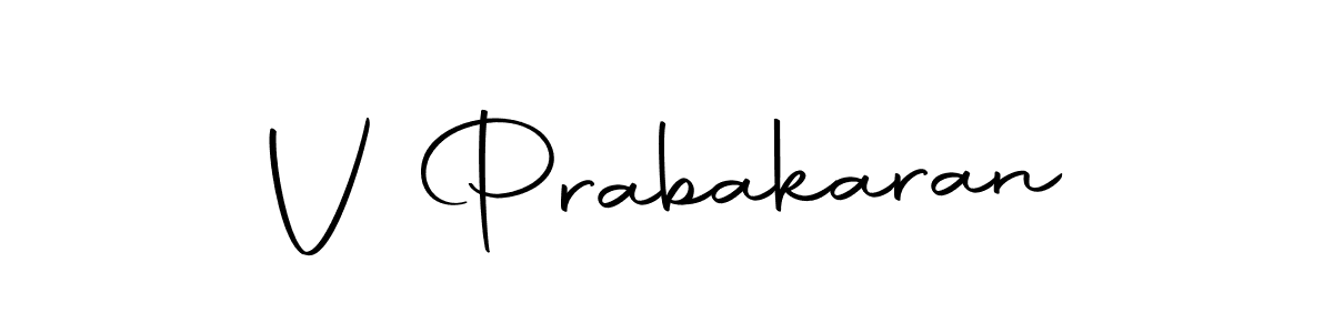 Make a beautiful signature design for name V Prabakaran. Use this online signature maker to create a handwritten signature for free. V Prabakaran signature style 10 images and pictures png
