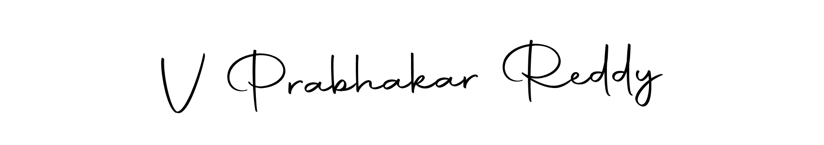 Create a beautiful signature design for name V Prabhakar Reddy. With this signature (Autography-DOLnW) fonts, you can make a handwritten signature for free. V Prabhakar Reddy signature style 10 images and pictures png